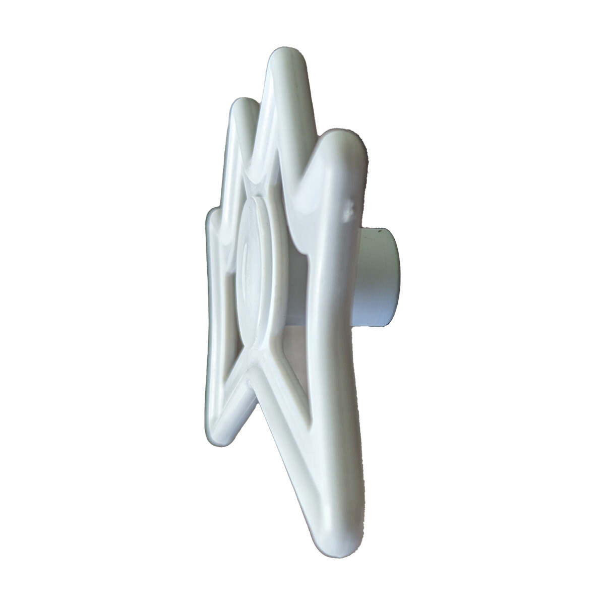 Plastic Pool Cue Stick Bridge Head - White