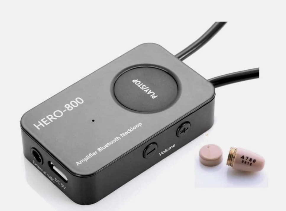 Edimaeg Hero-800 Loud Sound 45-100dB 35 inch Amplifier Bluetooth Neckloop Aids
