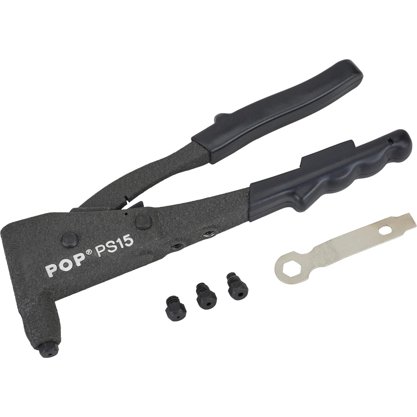 POP Fasteners PS15-CS POP Contured Handle Ergonomic Jam Free Hand Rivet Gun