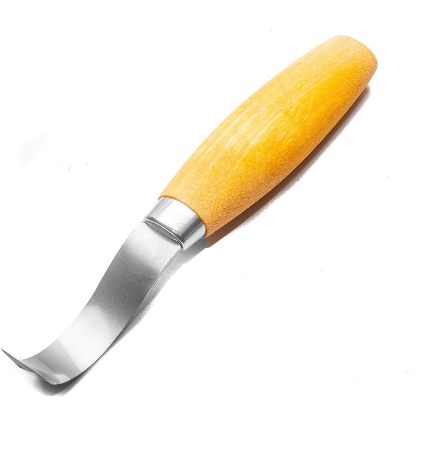 163 Double-Edged Stainless Steel Hook Knife for Wood Carving