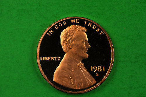 1981-S   Cameo Lincoln Penny US GEM Proof Coin