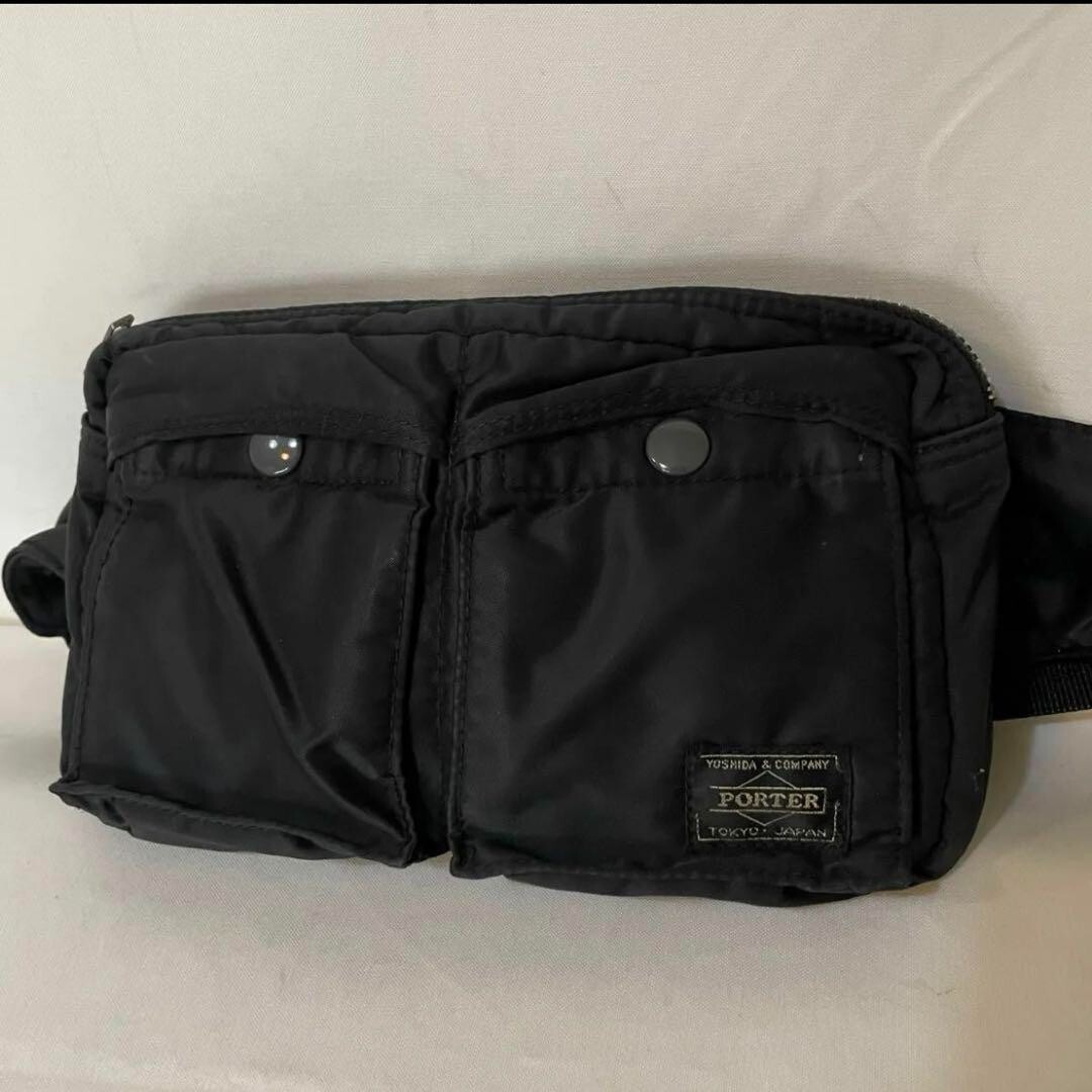 Porter Tanker Yoshida Bag Waist Bag Waist Pouch Black