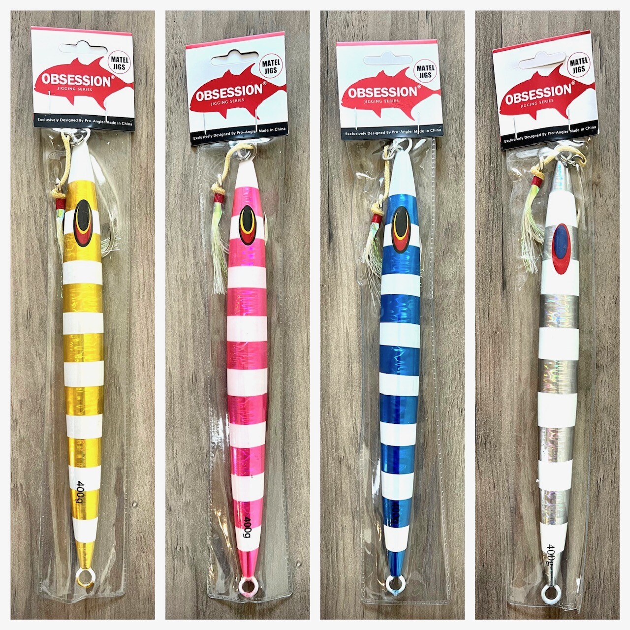 Saltwater Vertical Jig Jigging Fishing Lure w/ Assist Hook Choose Weight & Color