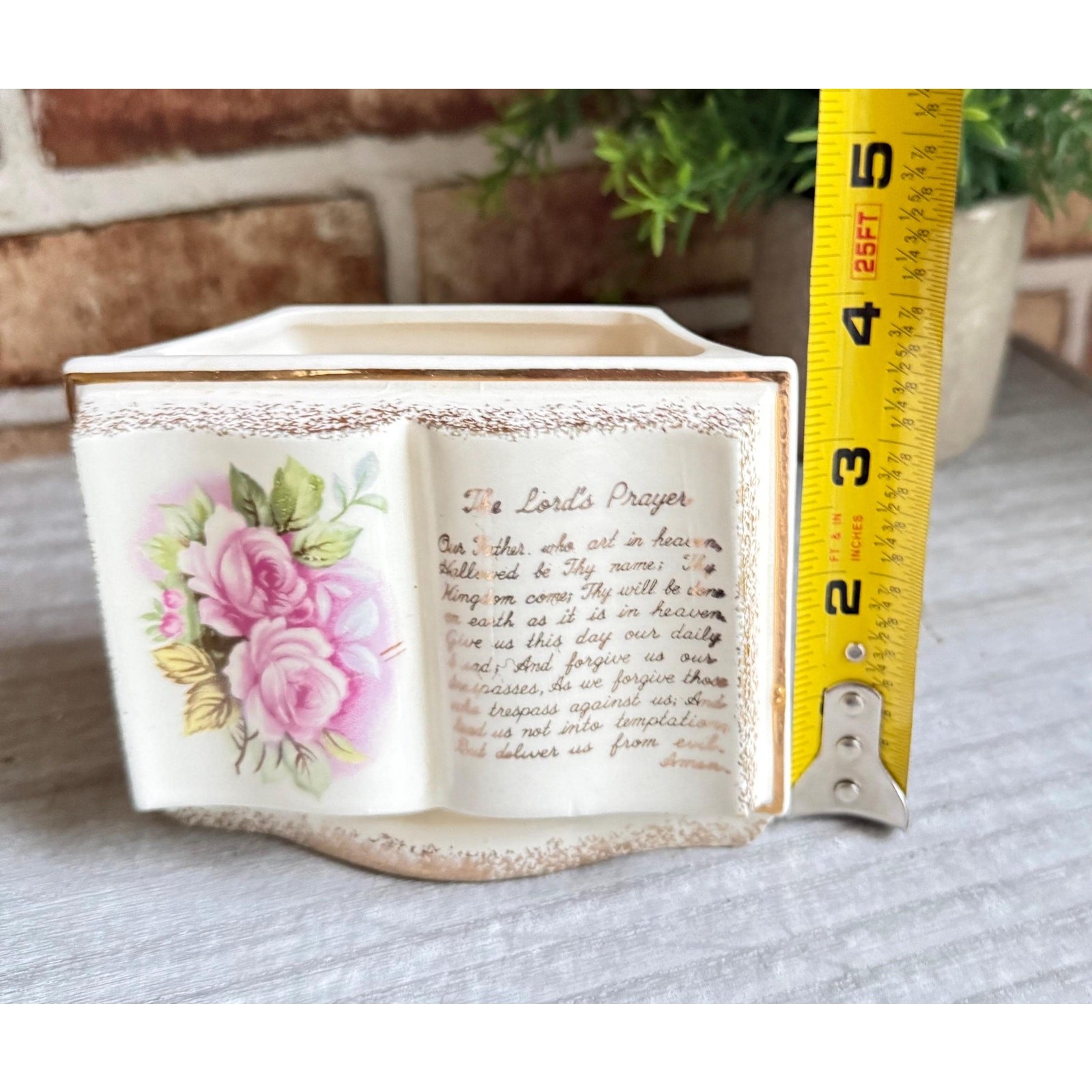 Lord's Prayer Wall Pocket Vase