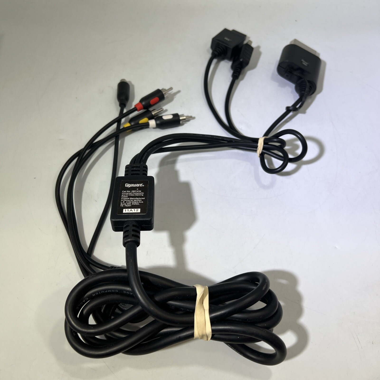 Gigaware Universal Composite & S-Video Gaming Cable (360,Wii,PS2/3)