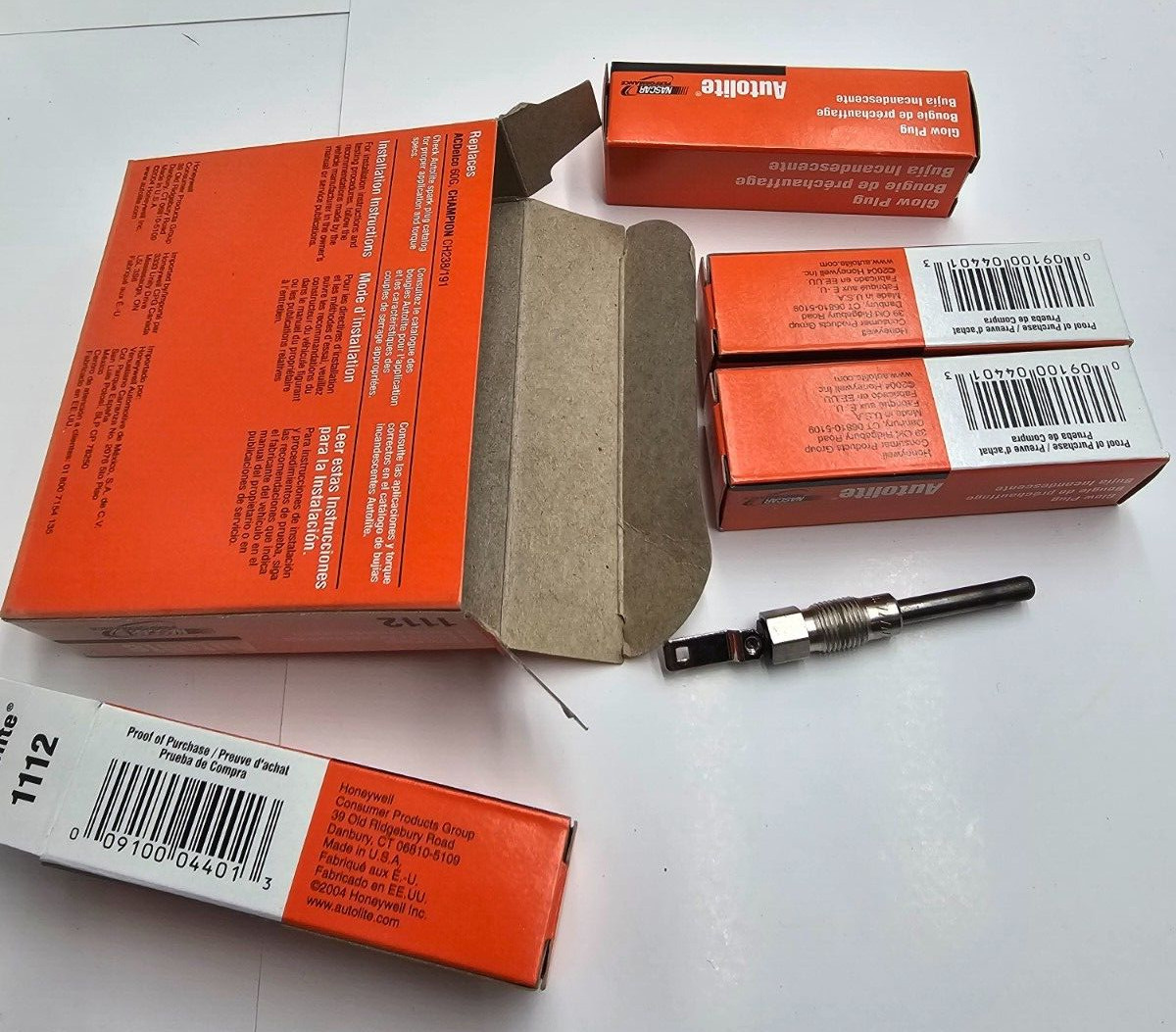 (QTY 4) Autolite Diesel Glow Plug NASCAR Performance 1112 Fits General Chevy GMC