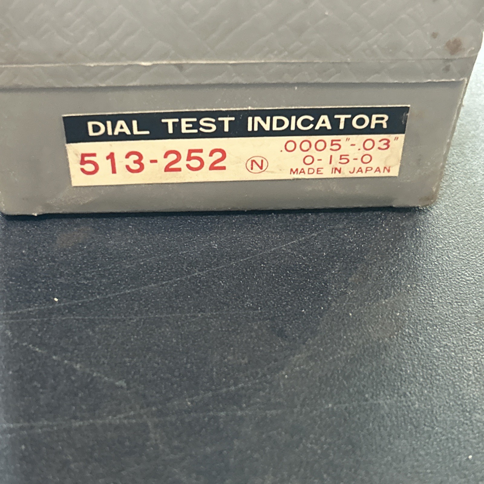 Mitutoyo 513-252 AND 513-206 Dial Test Indicator Gauge Protective Storage Case