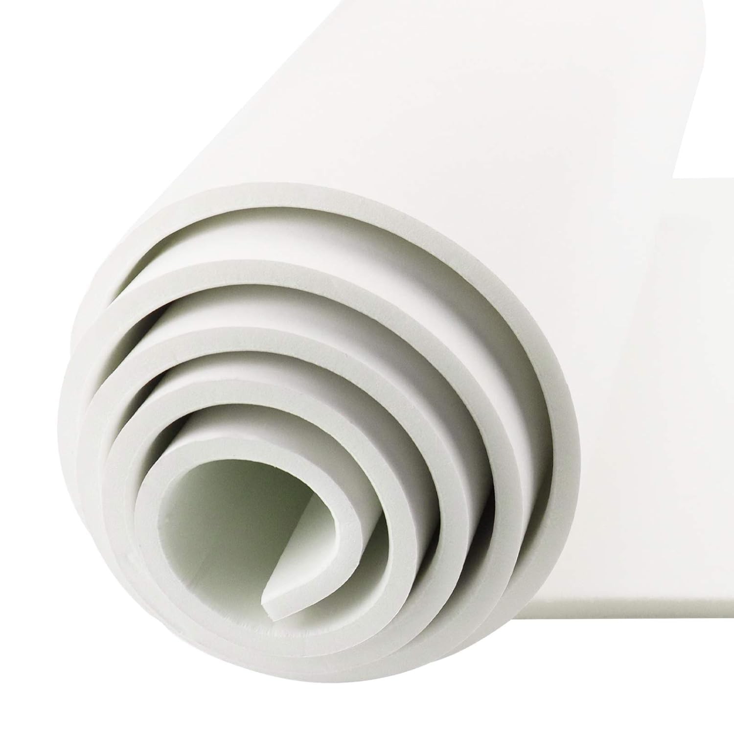 Neoprene Adhesive Foam Sheets, 12'' W x 12 in x 118 x 1/2 Inch, White