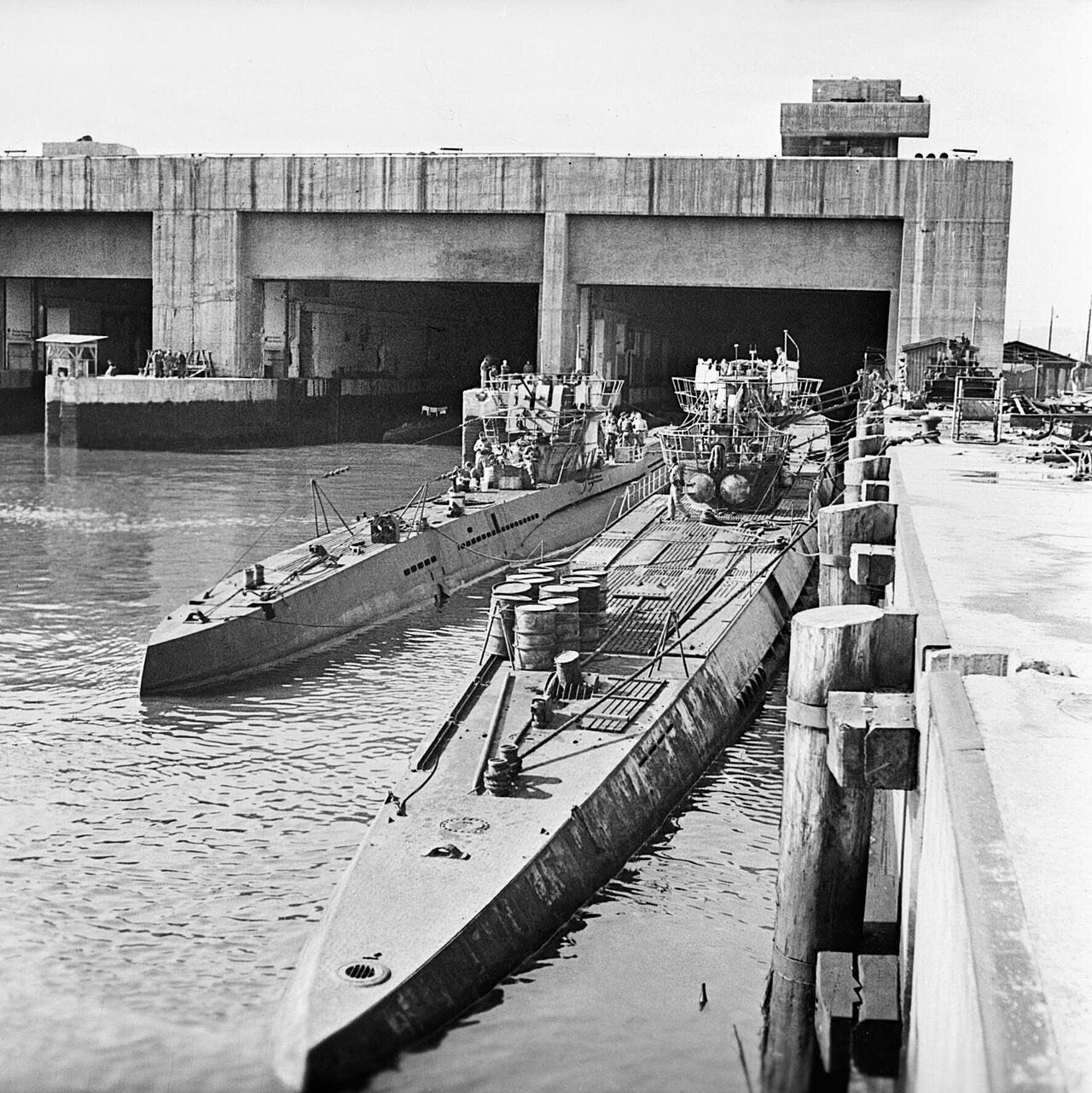 WW2 WWII Photo World War Two / German Navy U-Boats Sub Pen Norway Kriegsmarine