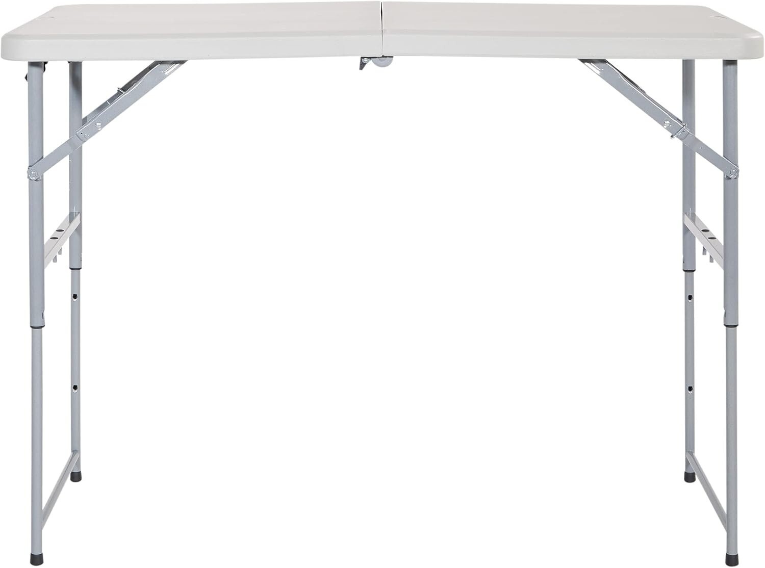 Mesa De Plastico Para Fiestas Patio Grande Plegable Cuadrada Cocina 4 Feet White