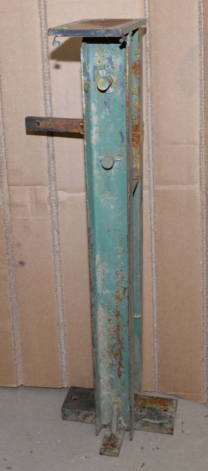 Heavy duty blacksmith shear stand metal working shop made steel pedestal 78 lbs