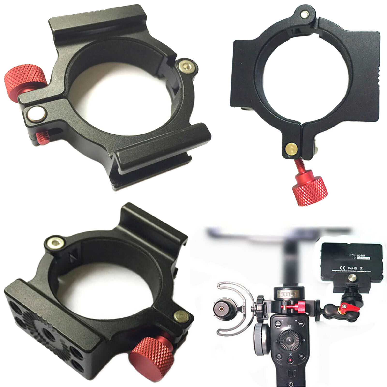 Aluminum Alloy Ring Clamp for Zhiyun Smooth 4 Mobile Phone Stabilizer Gimbal