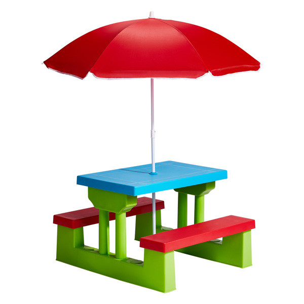 Kids Outdoor Picnic Table and Bench Set  Indoor Outdoor Garden Lawn Furniture