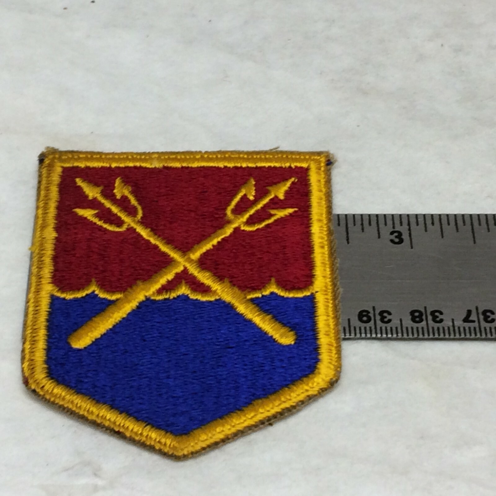 Vintage Military Patch Eastern Defense Command app 2 3/16" x 3" variant