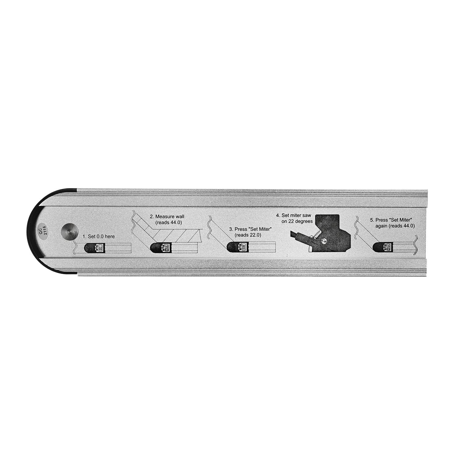 8" 203mm Digital Protractor With Miter Functi