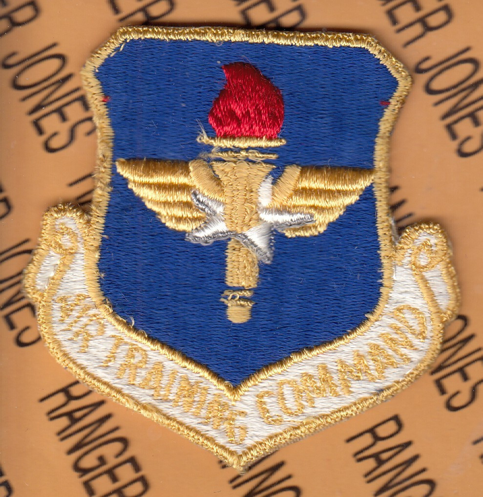 USAF Air Force Air Training Command ATC yellow shield ~3" patch c/e D
