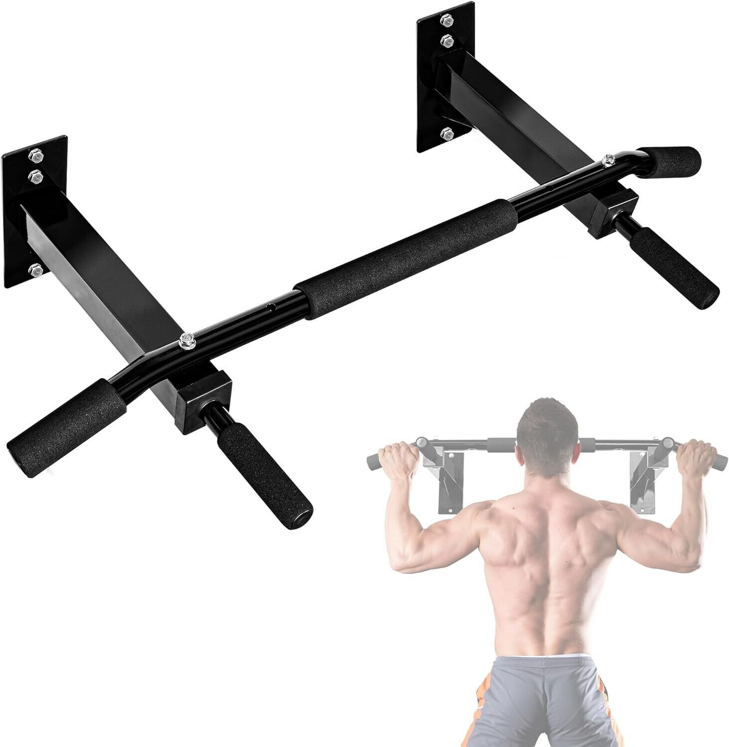 Pull Up Bar Wall Mounted Multifunctional Wall Mounted Pull Up Bar For Home
