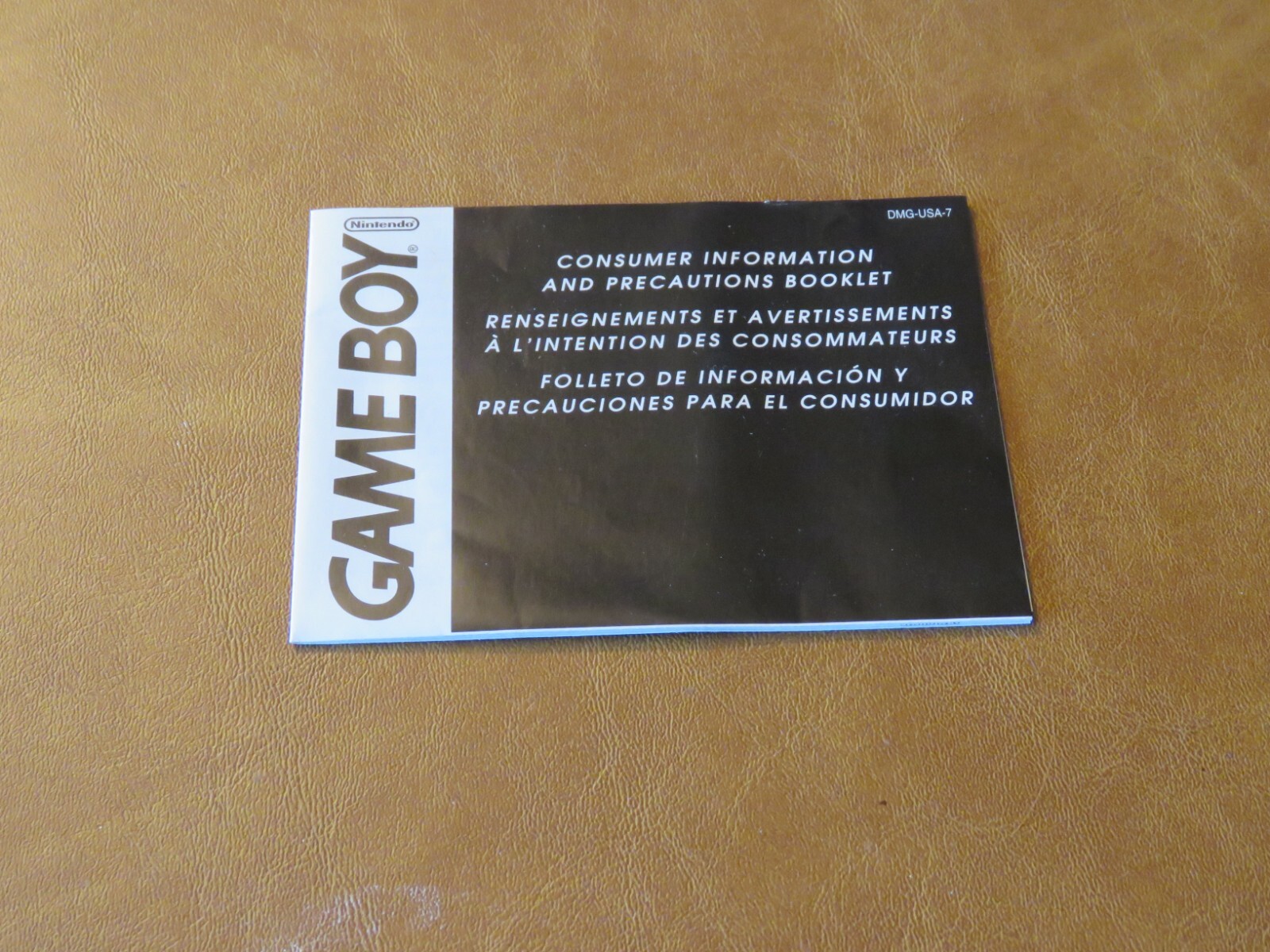 Vintage GAME BOY Consumer Information and Precautions Booklet