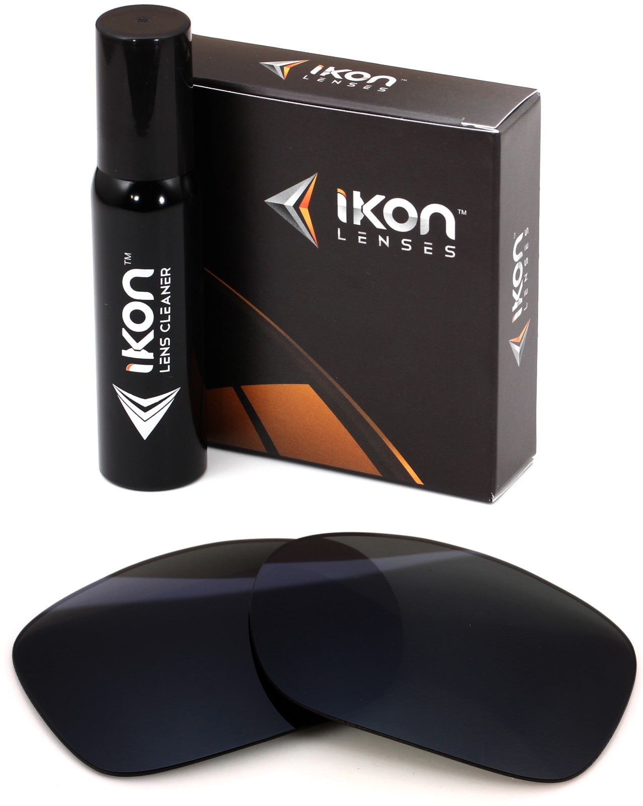 Polarized IKON Replacement Lenses For Oakley TWOFACE XL Sunglasses - Black