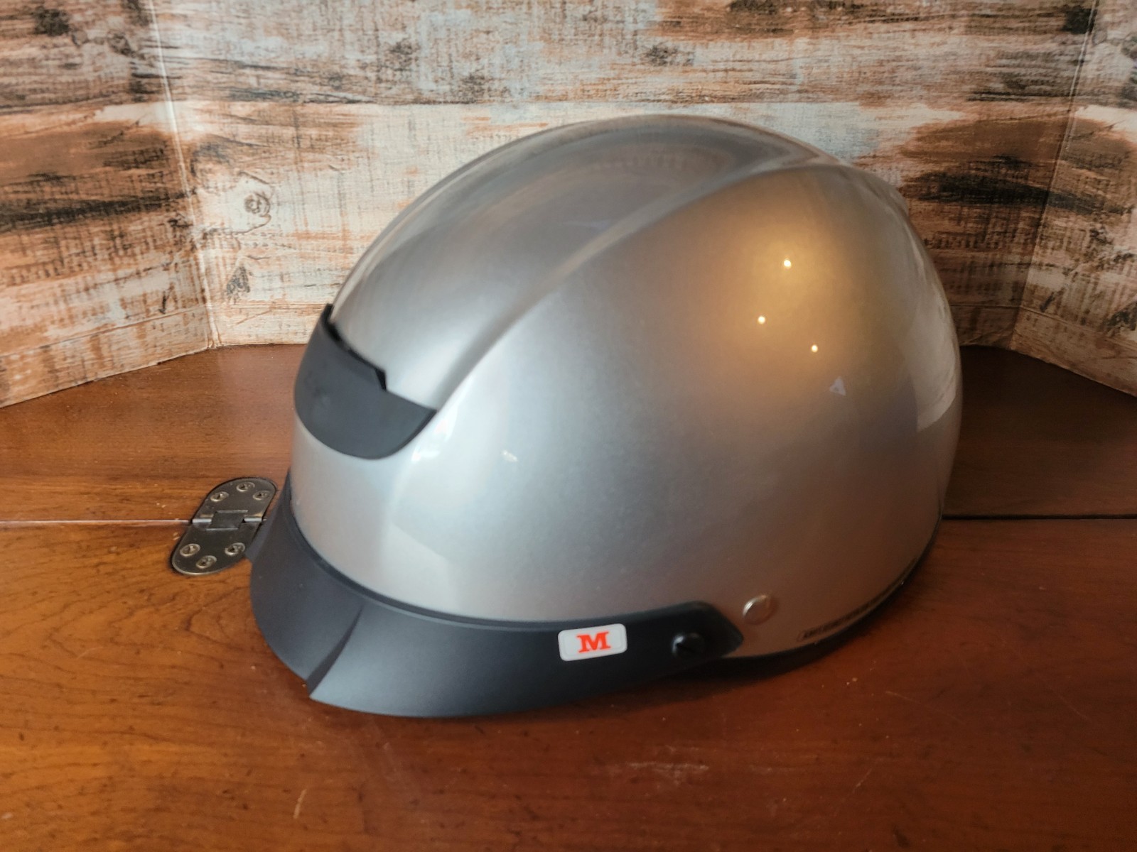 Z1R Vagrant Solid Half Helmet 0103-0620 Silver- Size Medium M