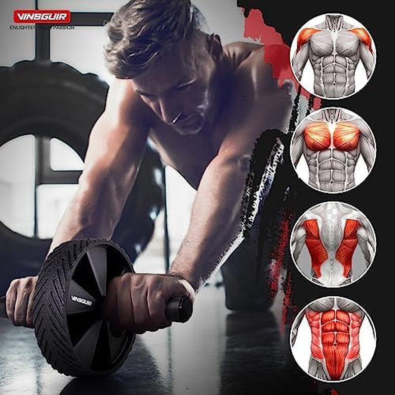 Ab Roller Wheel - Ab Workout Equipment for Abdominal & Core Strength Training...