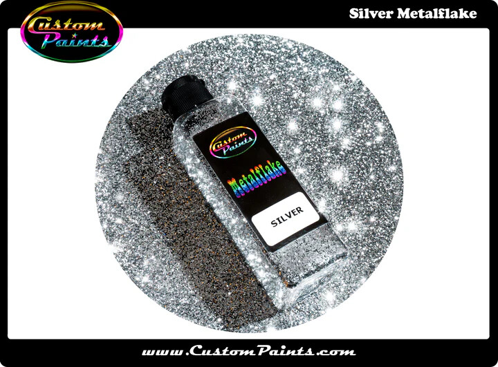 Metal Flake - SILVER - Premium Quality, Auto Grade, Custom Paint, Plasti Dip
