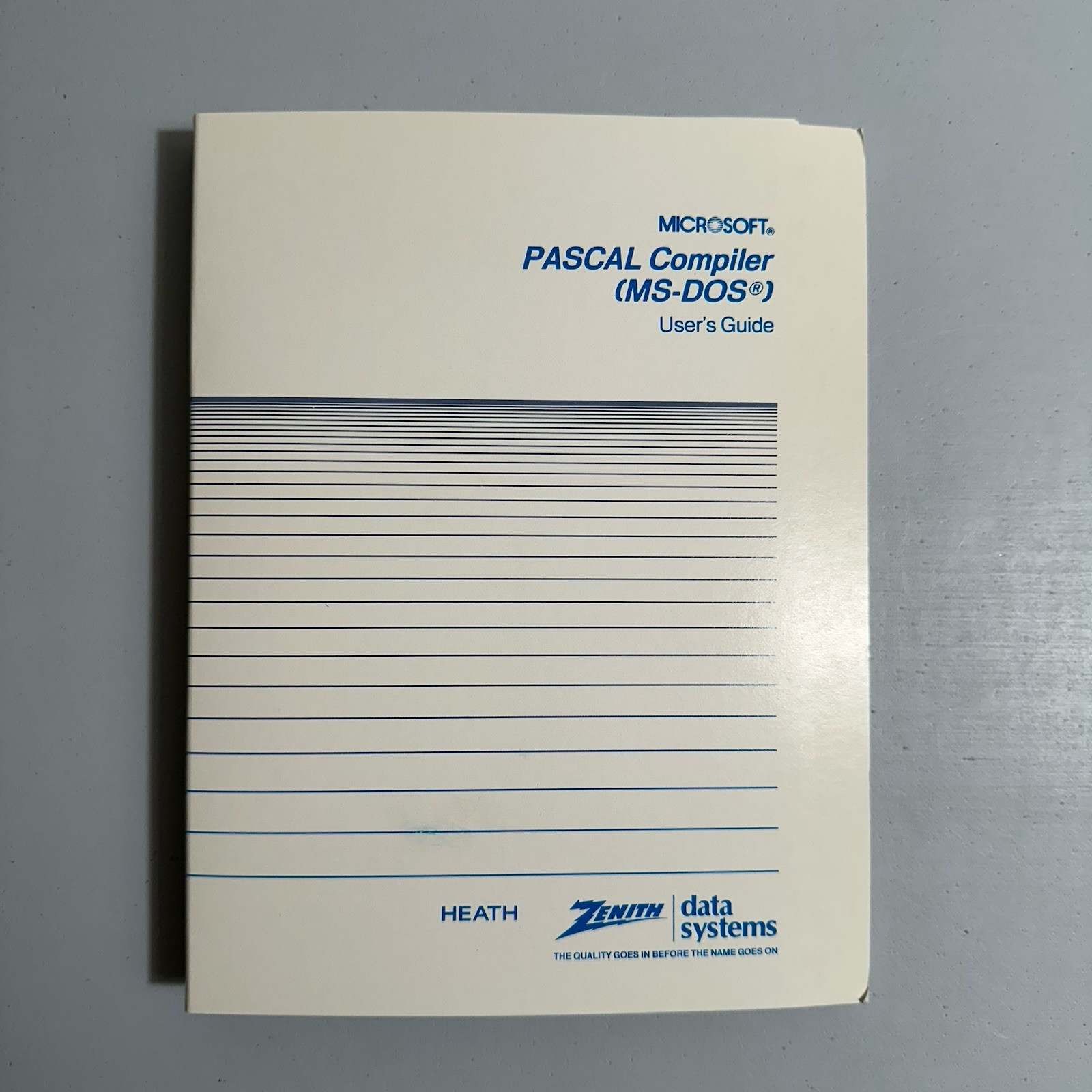 Zenith Data Systems Heath Computer Microsoft PASCAL Compiler MS-DOS Software