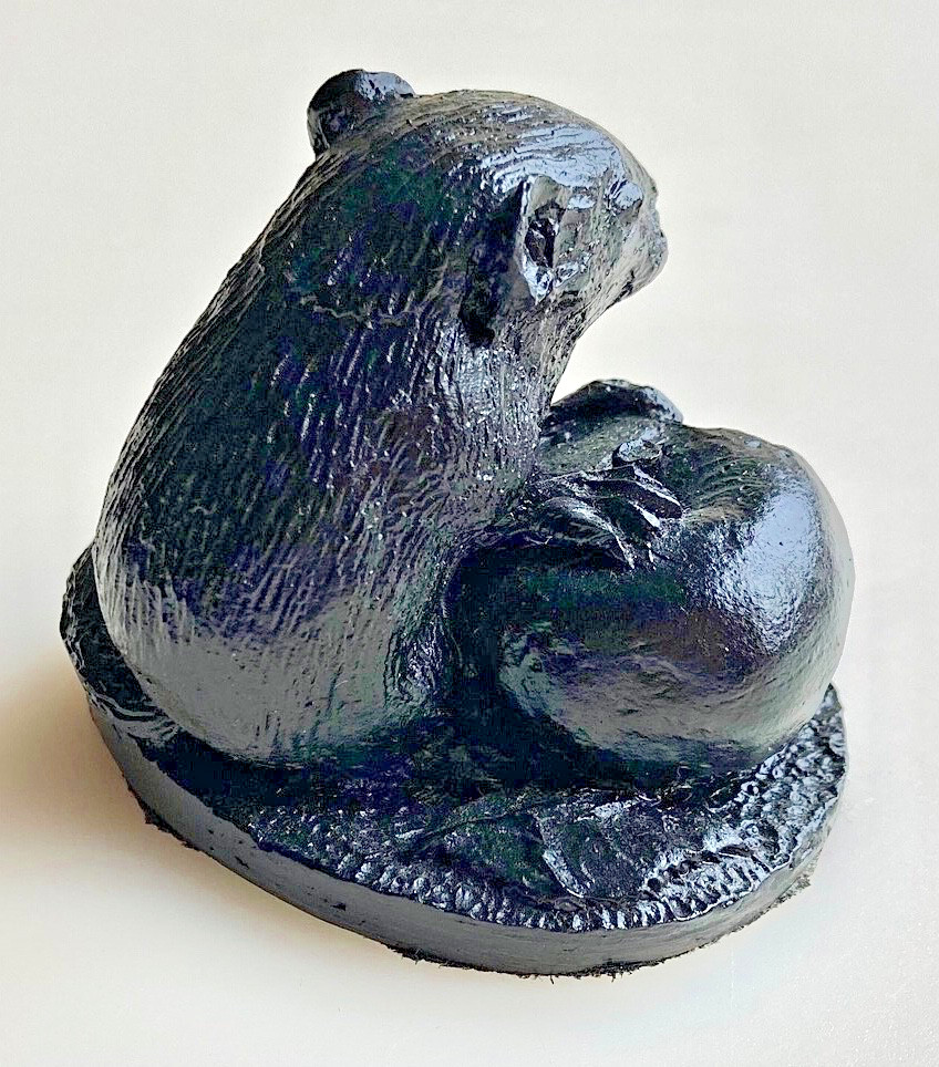 Coal House Collectables Dormouse with Apple Coal Figurine