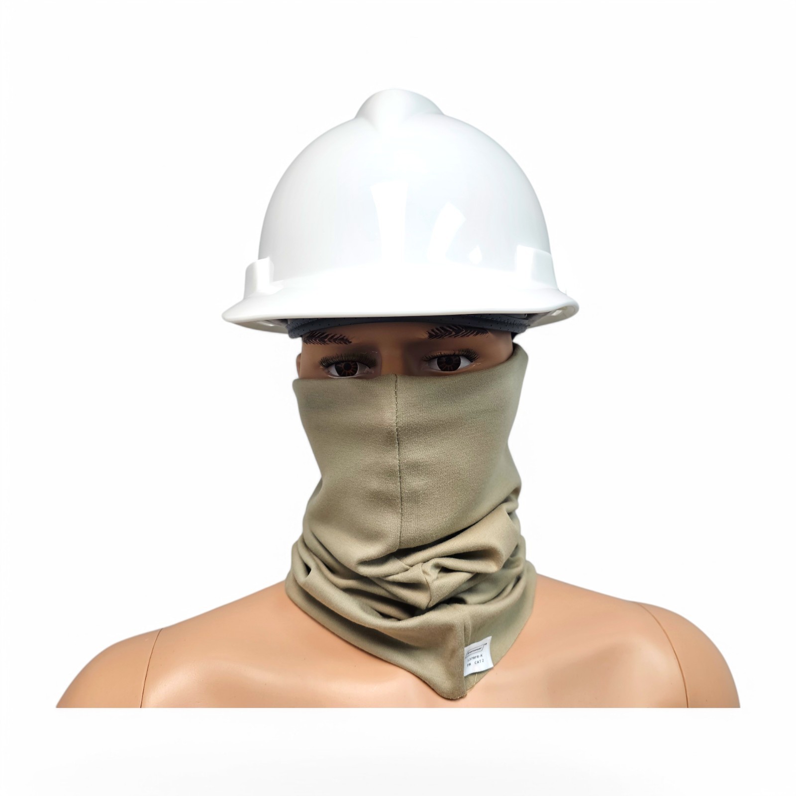 Ironwear 1378FR-K Khaki FR Neck Gaiter 10in dia by 19in long