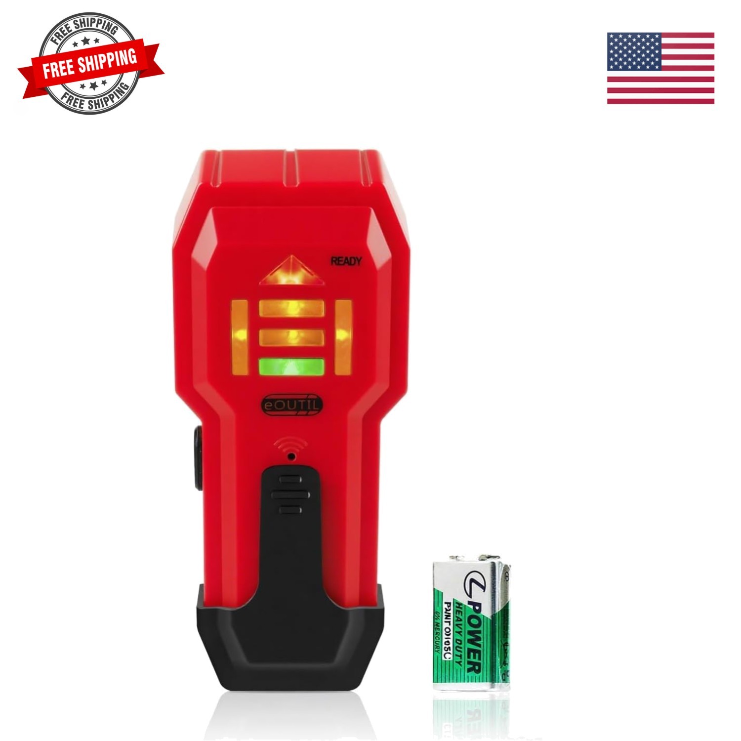 Stud Finder Wall Scanner - Wood and Metal Detector with 3/4" Deep Sensing, So...