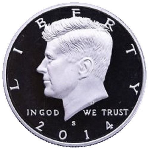 2014 SILVER PROOF KENNEDY HALF DOLLAR