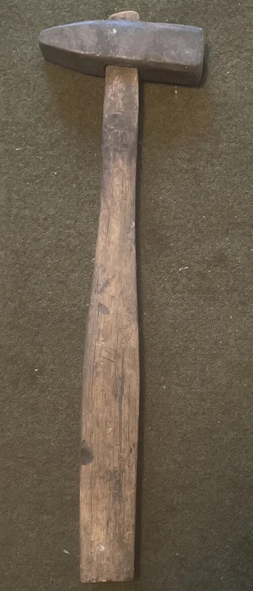 Antique Primitive Hammer Blacksmith Cross Peen Hand Forged