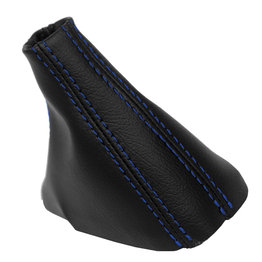 Fits 07-15 Audi Q7 Synthetic Leather Automatic Shift Boot Blue Stitch