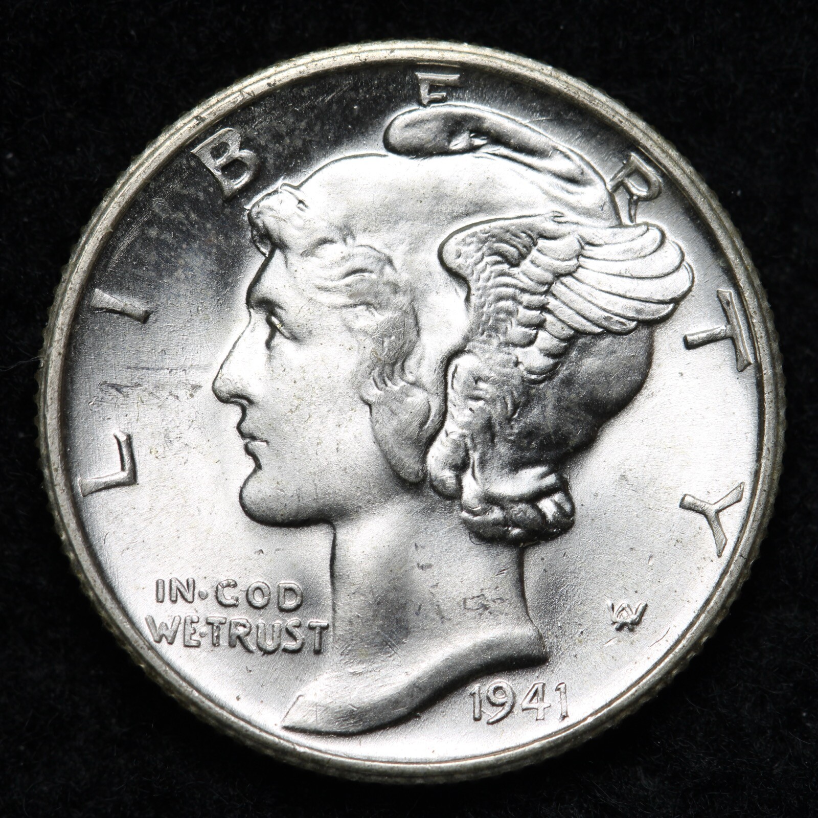 1941-S Large S Mercury Silver Dime GEM BU *UNCIRCULATED* MS E112 SM