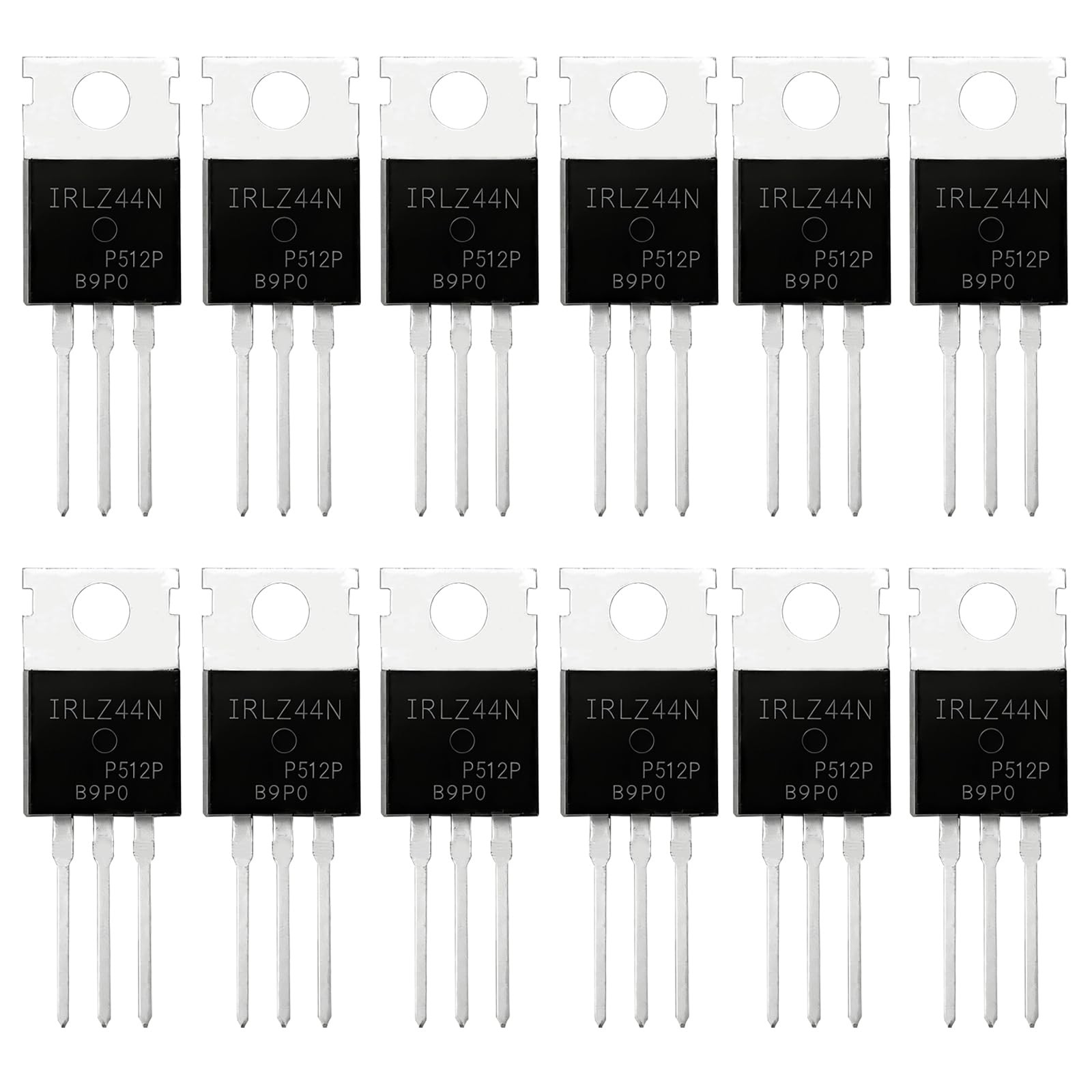 12-Pack IRLZ44N IRLZ44 N-Channel Power MOSFET - 55V 47A Logic Level...