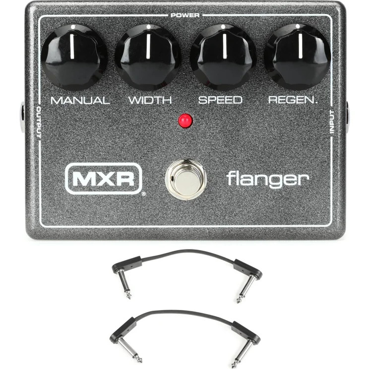 MXR M117R Flanger Pedal with EBS Patch Cables