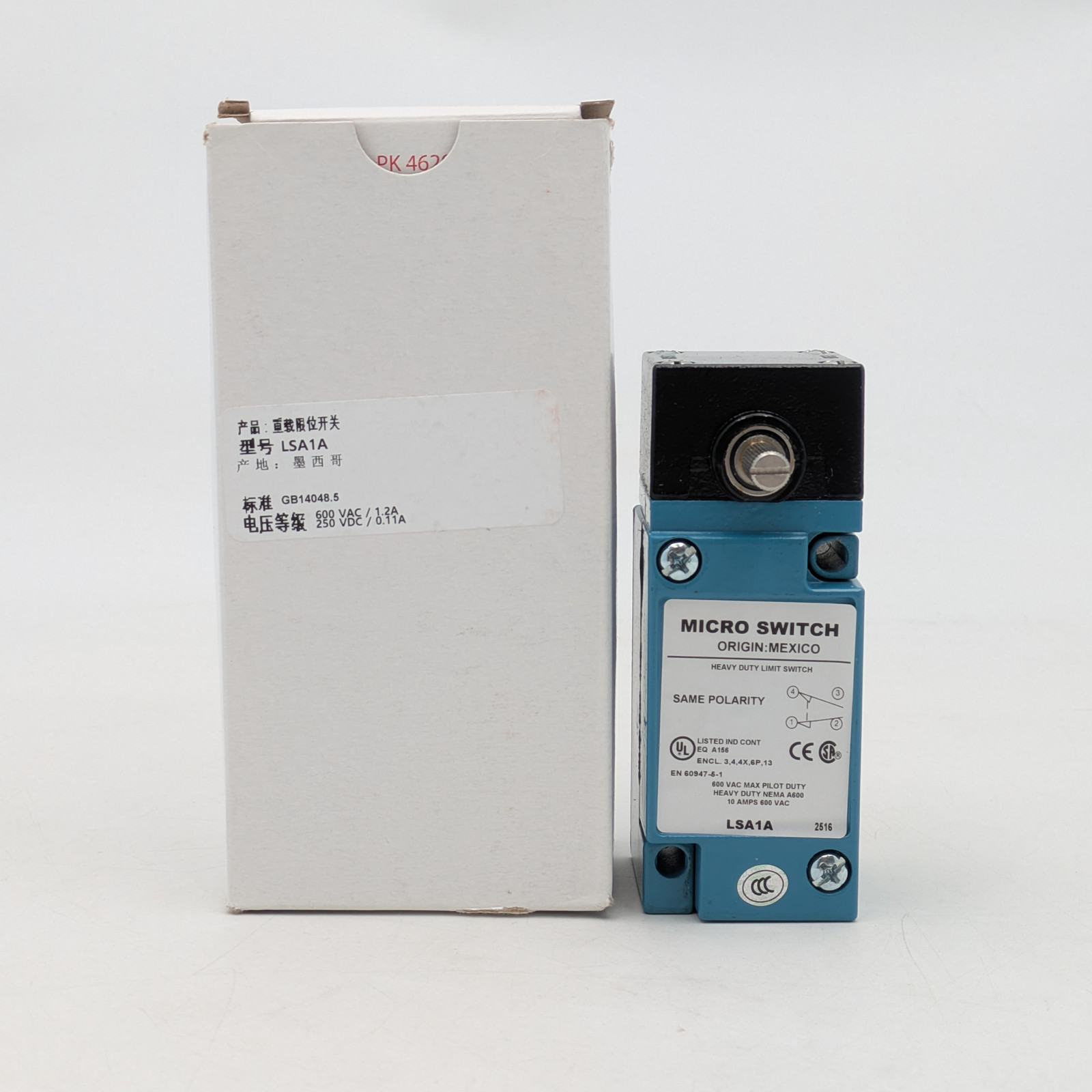 Honeywell LSA1A Heavy Duty Limit Switch SPDT 600VAC 10A Micro Switch