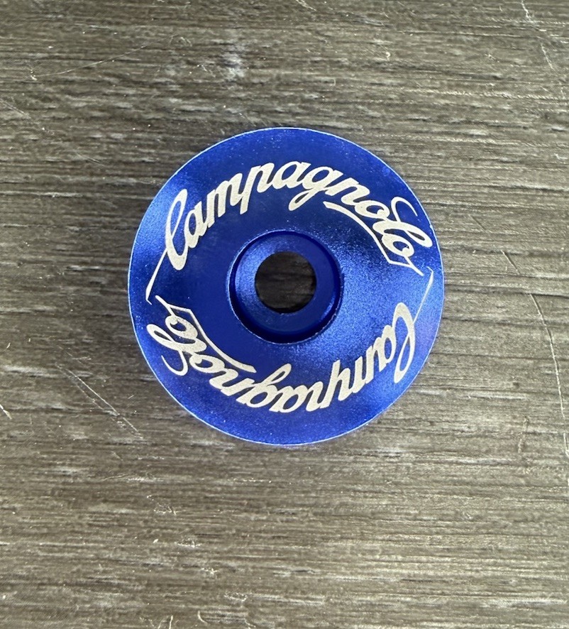 Campagnolo Repop Bicycle Headset Top Cap 1 1/8" Bike Blue Stem Road Bike Campy
