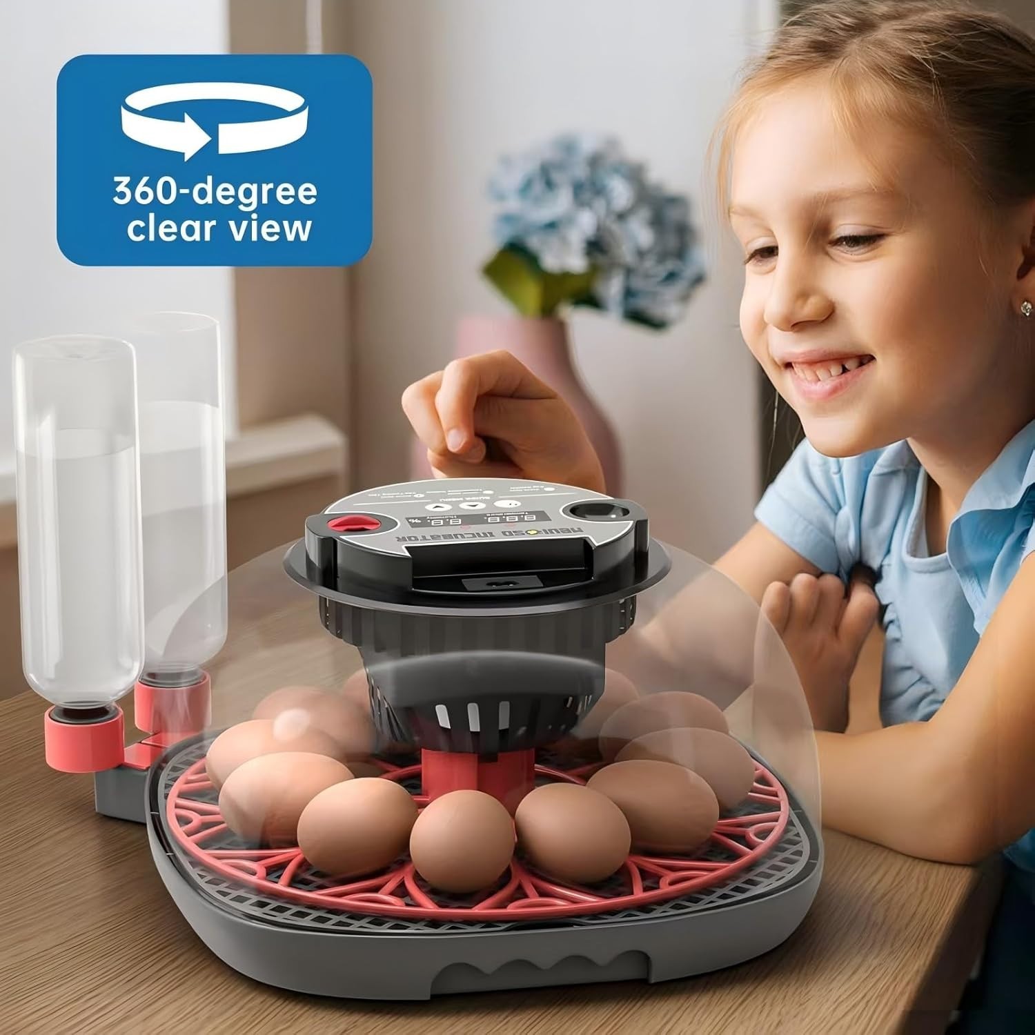 Automatica Incubadora De 12-24 Huevos Encubadora Gallina Pato Egg Incubator USA