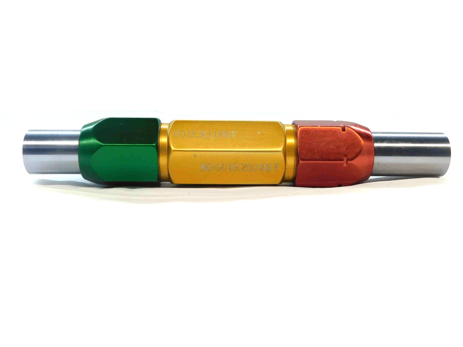 18.800 & 19.200 CL Y mm PIN PLUG GAGE GO NO GO 19.000 -.200 19 .7559 18.80 19.20