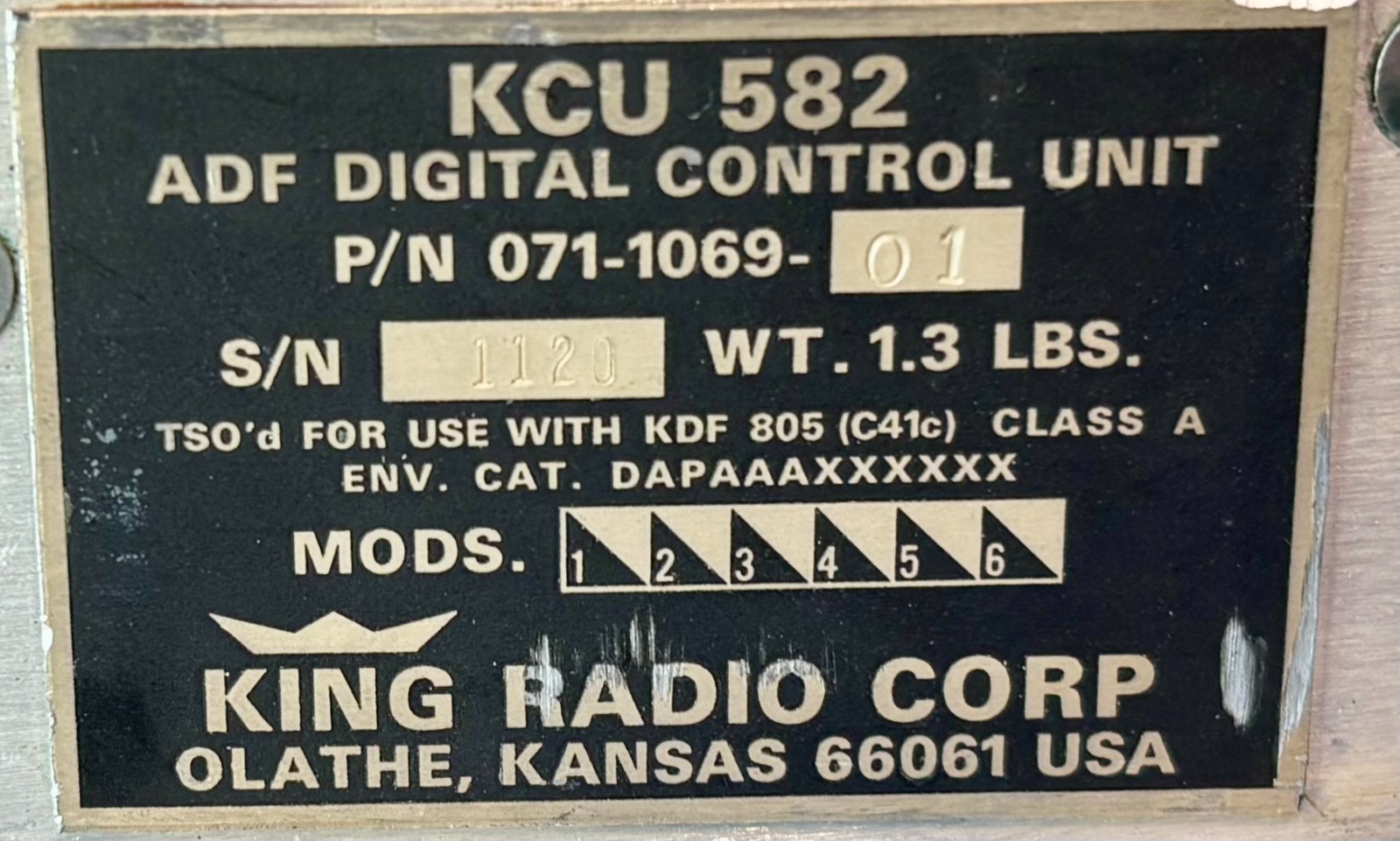 ADF Digital Control Unit KCU582 071-1069-01 Removed Working