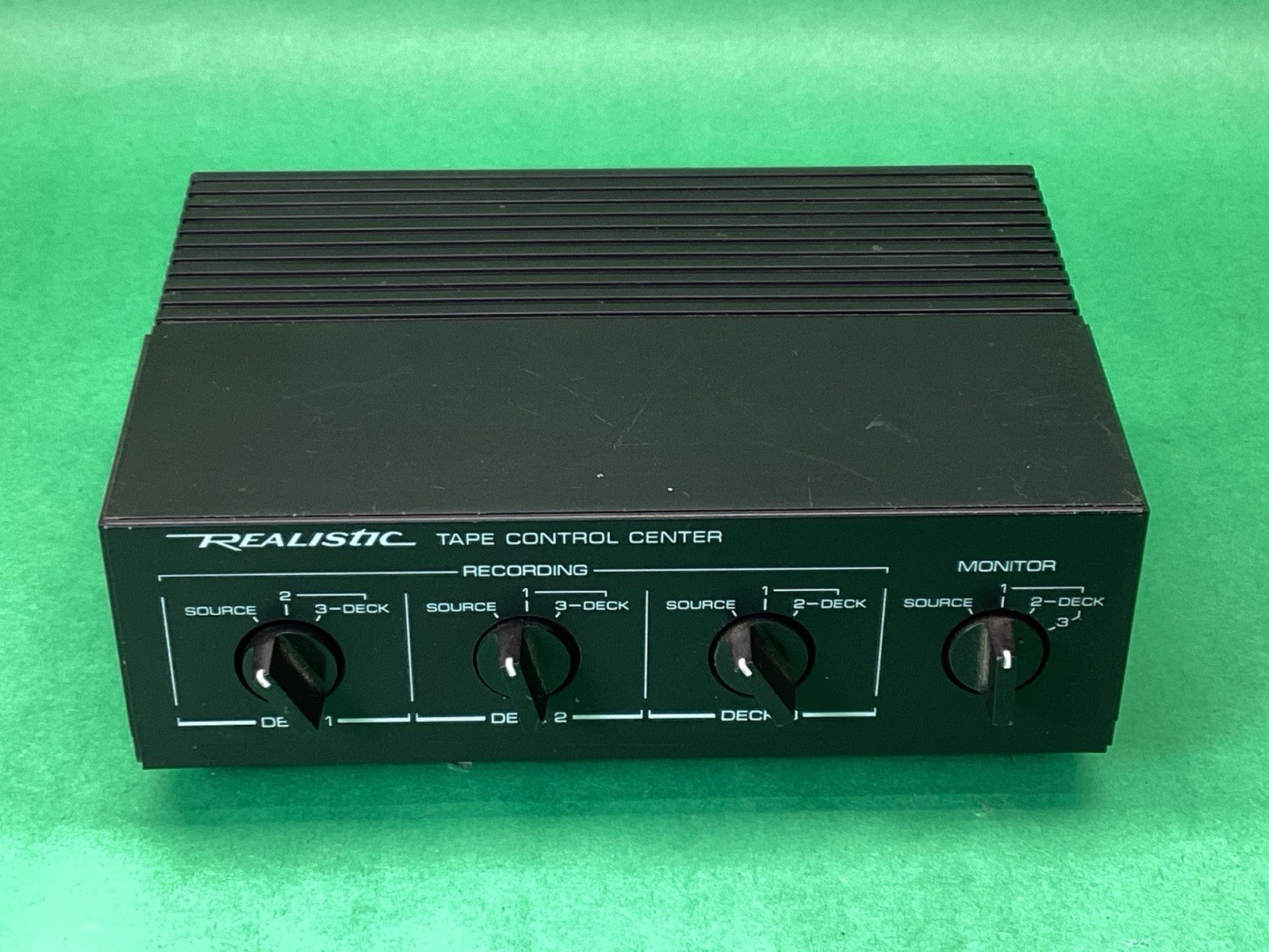 Vintage Radio Shack REALISTIC Tape Control Center 42-2115 Wood Grain - UNTESTED