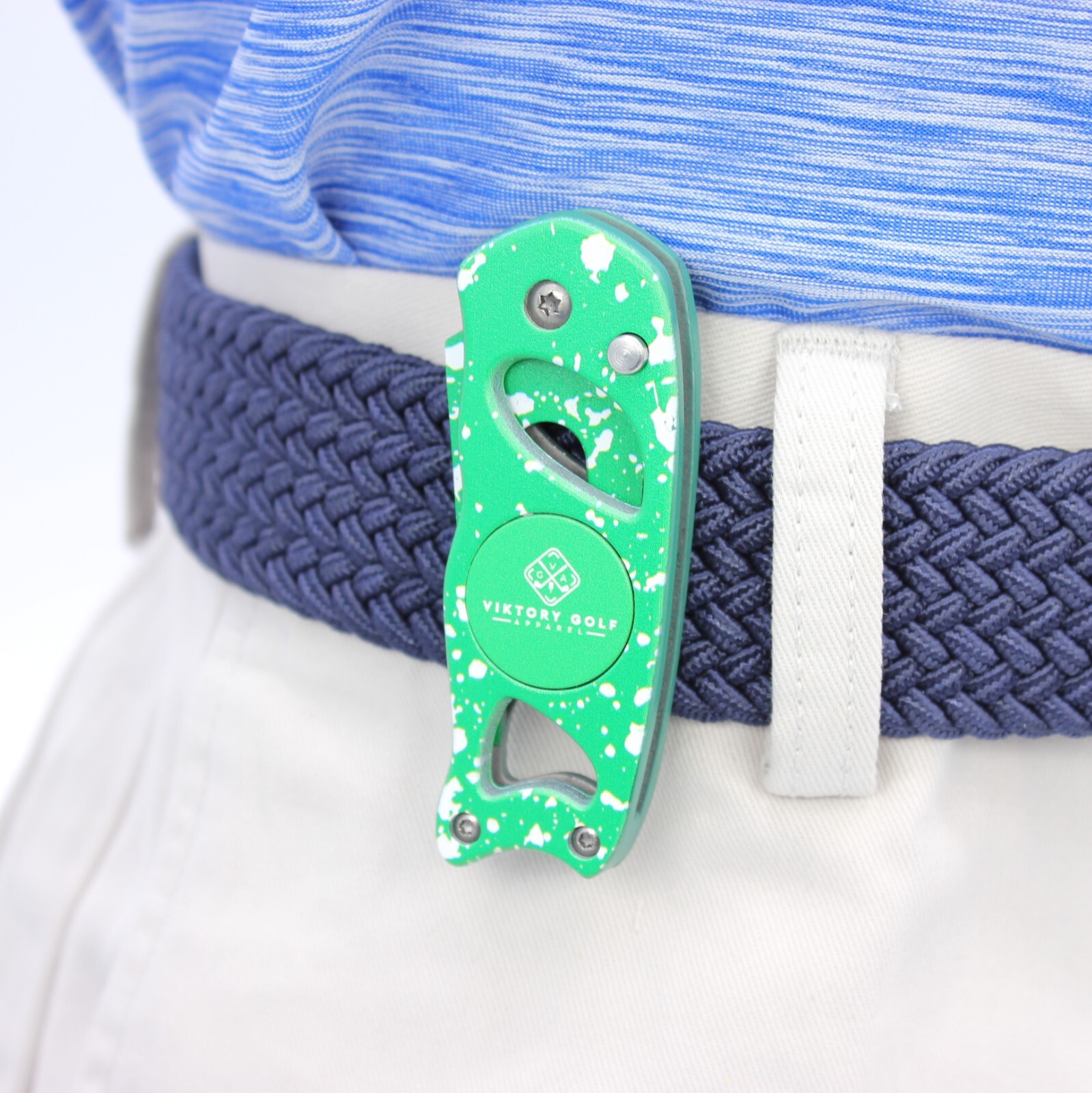 Divot Tool - Switch Blade Style – Magnetic Ball Marker & Belt Clip - ViKtory