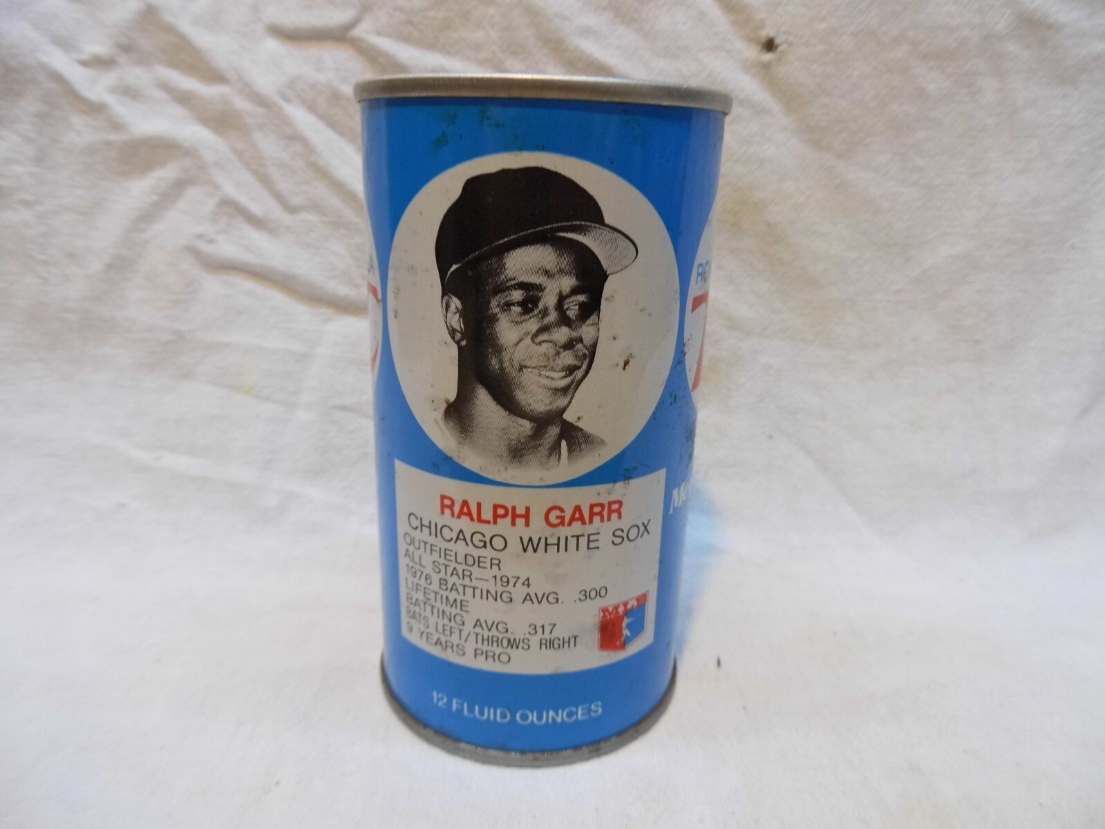 ROYAL CROWN RC COLA BASEBALL CHICAGO WHITE SOX RALPH GARR" SODA CAN~#50