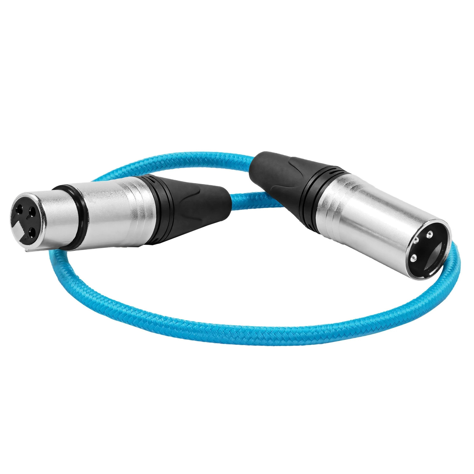Kondor Blue KB-MXLR-F-18 18" Male to Female XLR Audio Cable for On-Camera Mics