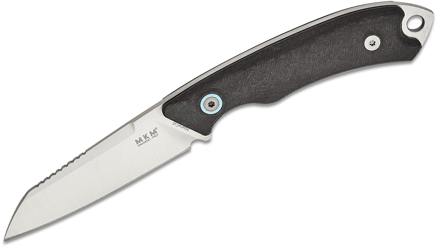 MKM POCKET TANGO 2 – BLACK G10 HANDLE - POCKET LEATHER SHEATH w/MAGNETIC CLIP