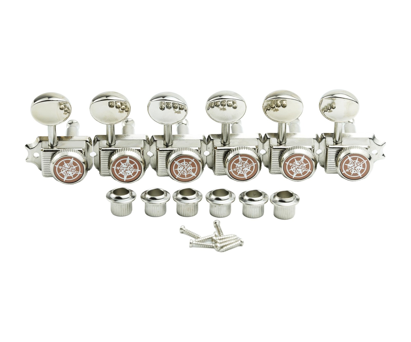 Guyker 6 Inline Vintage Guitar Lock String Tuners – Locking Tuning Key Peg