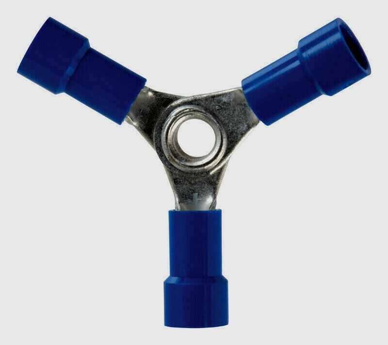 Jandorf Terminal 3-Way BUTT SPLICE 2 pk 16-14 Ga. BLUE Insulated Wire 60858 NEW!