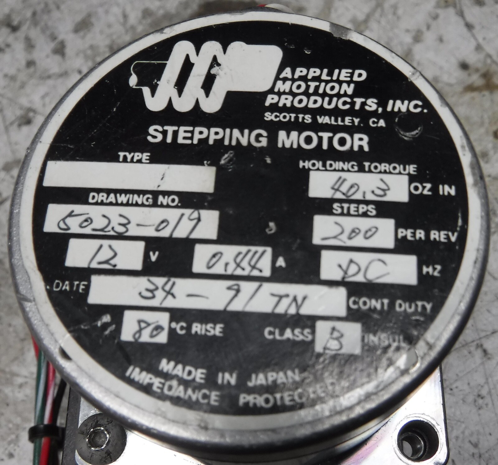 APPLIED MOTION PRODUCTS STEPPING MOTOR FREE SHIPPING