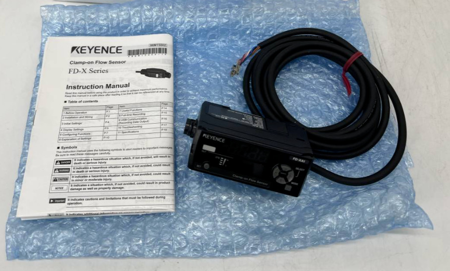 Keyence FD-XA1 Clamp-on type flow sensor FD-X series controller New